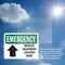 Signmission Rescue Equipment Located Here, 5 in W x Rectangle, Vinyl Decal OS-2PACK-EM-D-35-L-10350 - alternate 4